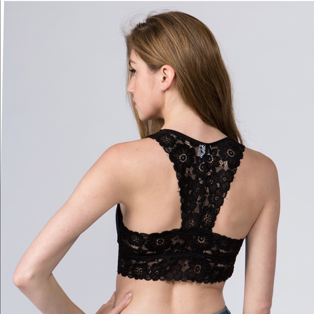 Amina Lace Bralette in Black - Picture 6 of 8